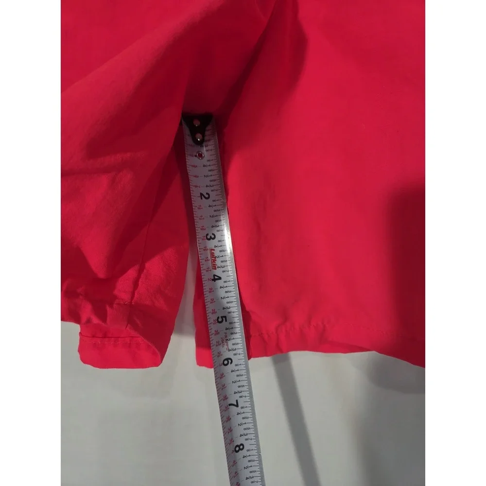 Uzzi Swim Trunks Men Medium Neon Pink Vintage Nylon Board Shorts USA Made Surfer